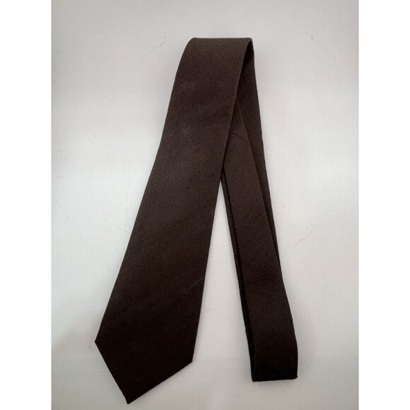 VTG ASSORTED LOT OF 3 - Brown Silk Ties Made in Italy - Abstract Patterns - Picture 6 of 11